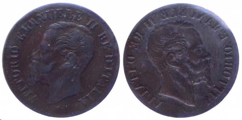 Vittorio Emanuele II (1861-1878) 2 Centesimi in Incuso - Periziato BB 
BB