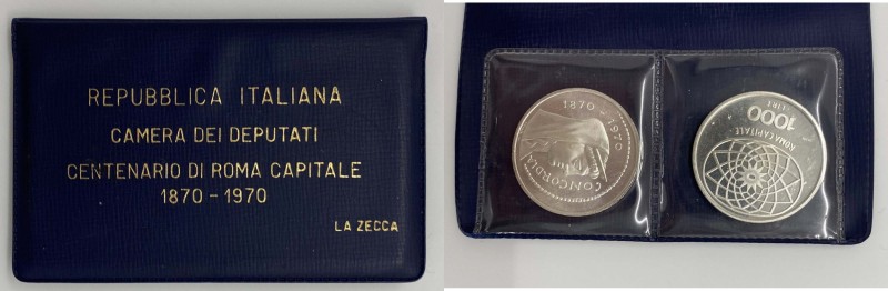 Repubblica Italiana - Confezione in astuccio originale di zecca - 1000 Lire 1970...