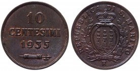 Vecchia Monetazione (1864-1938) 10 Centesimi 1935 - Cu
FDC