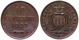 Vecchia Monetazione (1864-1938) 10 Centesimi 1937 - Cu
FDC