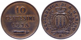 Vecchia Monetazione (1864-1938) 10 Centesimi 1938 - Cu
FDC