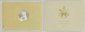 Città del Vaticano - 1000 lire sede vacante 26 agosto 28 settembre 1978 - in folder - Ag
FDC