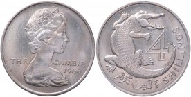 Colonie Inglesi - Gambia - Elisabetta II (1952) 4 Shillings 1966