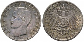 Germania - Baviera - Otto Koening Von Bayern (1886-1913) 2 Mark 1900 D - Ag gr. 11,05 
qSPL