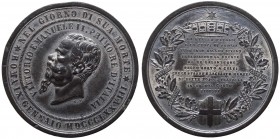 Vittorio Emanuele II (1861-1878) Medaglia per la scomparsa del Re galantuomo 1878 gr.49,24 Ø mm50