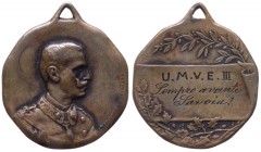 Vittorio Emanuele III (1900-1943) Medaglia U.M.V.E.III "Sempre Avanti Savoia" - Ae gr.7,50 Ø mm24