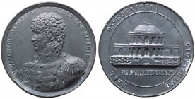 Gioacchino Napoleone Murat (1808-1815) Medaglia 1811 Per la posa della prima pietra dell' Osservatorio Astronomico di Napoli - RARA - Ricciardi 91; Si...