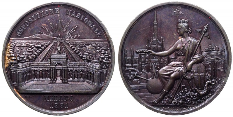 Milano - Esposizione Nazionale 1881 - Opus Bergamaschi - Ae gr.50,80 Ø mm47