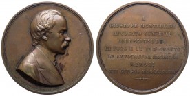 Giuseppe Mantellini - Avvocato - Medaglia 1885 - Ae gr.124,7 Ø mm60