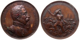 Alessandro la Marmora - I bersaglieri - Savoia - Medaglia - Ae gr.128,24 Ø mm64