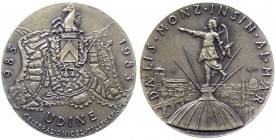 Udine - Medaglia per le celebrazioni del millenario 983-1983 - Ag gr.30,20 Ø mm35