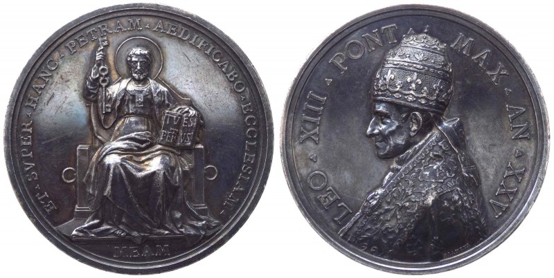 Medaglia - Leone XIII (1878-1903) Medaglia Annuale - Anno XXV - "25°Anno di Pont...