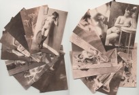 Lotto n.18 Cartoline - Riproduzioni di Foto d'Epoca a tema Erotico