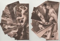 Lotto n.18 Cartoline - Riproduzioni di Foto d'Epoca a tema Erotico