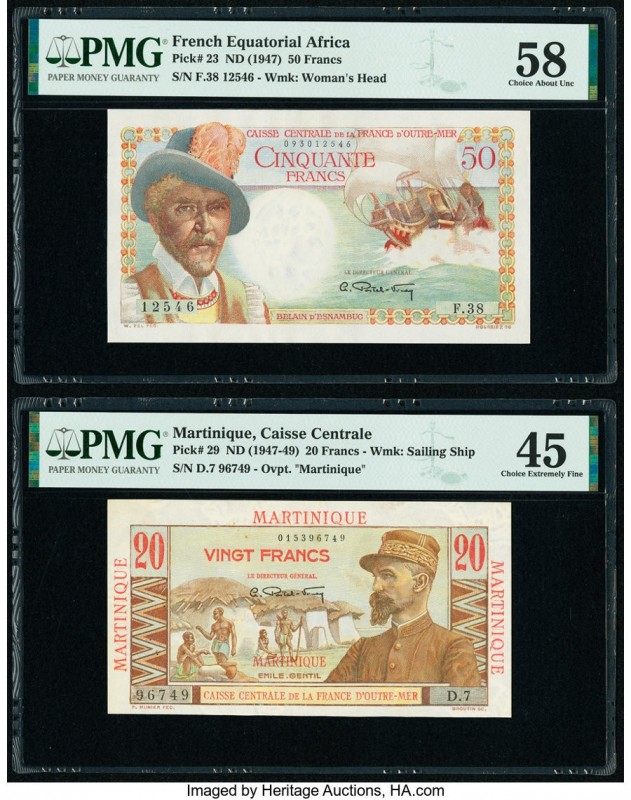 French Equatorial Africa Caisse Centrale de la France d'Outre-Mer 50 Francs ND (...