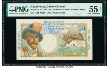 Guadeloupe Caisse Centrale de la France d'Outre-Mer 50 Francs ND (1947-49) Pick 34 PMG About Uncirculated 55 EPQ. 

HID09801242017

© 2020 Heritage Au...