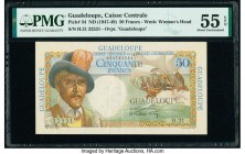 Guadeloupe Caisse Centrale de la France d'Outre-Mer 50 Francs ND (1947-49) Pick 34 PMG About Uncirculated 55 EPQ. 

HID09801242017

© 2020 Heritage Au...