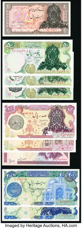 Iran Group Lot of 15 Examples About Uncirculated-Crisp Uncirculated. Possible tr...