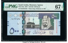 Saudi Arabia Saudi Arabian Monetary Agency 500 Riyals 2007 / AH1428 Pick 36a PMG Superb Gem Unc 67 EPQ. 

HID09801242017

© 2020 Heritage Auctions | A...