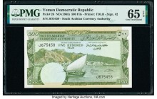 Yemen Democratic Republic South Arabian Currency Authority 500 Fils ND (1965) Pick 2b PMG Gem Uncirculated 65 EPQ. 

HID09801242017

© 2020 Heritage A...