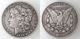 USA. Dollaro Morgan 1892 S. Ag.