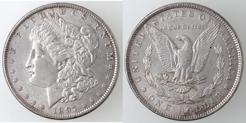 Monete Estere. USA. Dollaro Morgan 1897 Philadelphia. Ag. KM 110. Peso 26,80 gr....