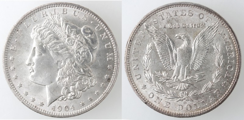 Monete Estere. USA. Dollaro Morgan 1904 O. Ag. KM 110. Peso 26,47 gr. SPL.