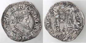 Napoli. Carlo V. 1516-1554. Tarì. Dietro R. Ag.