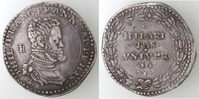 Napoli. Filippo II. 1554-1556. Ducato. Simbolo Leoncino. Ag. Da principe.