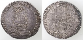 Napoli. Filippo II. 1554-1556. Mezzo Ducato. Ag. Da Principe.