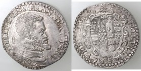 Napoli. Filippo II. 1554-1556. Mezzo Ducato. Ag. Da Principe.