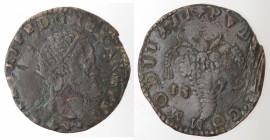 Napoli. Filippo II. 1556-1598. Tornese 1579. Ae.