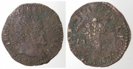 Napoli. Filippo II. 1556-1598. Tornese 1580-158Z. Ae.