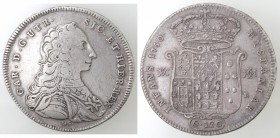 Napoli. Carlo di Borbone. 1734-1759. Piastra 1750. Ag.