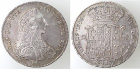 Napoli. Carlo di Borbone. 1734-1759. Piastra 1753. Ag.