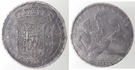 Napoli. Carlo di Borbone. 1734-1759. Mezza Piastra 1749. Sebeto. Ag.