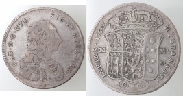 Napoli. Carlo di Borbone. 1734-1759. Mezza Piastra 1750. Ag.