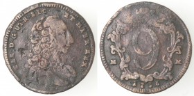 Napoli. Carlo di Borbone. 1734-1759. 9 Cavalli 1756. Ae.