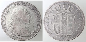 Napoli. Ferdinando IV. 1759-1799. Piastra 1784. Ag.