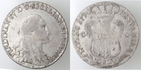 Napoli. Ferdinando IV. 1759-1799. Piastra 1790. Sigle CC. Ag.