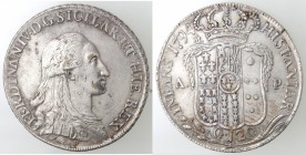 Napoli. Ferdinando IV. 1759-1799. Piastra 1794. SICILAR. Ag.