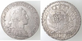 Napoli. Ferdinando IV. 1759-1799. Ducato 1784. Ag.