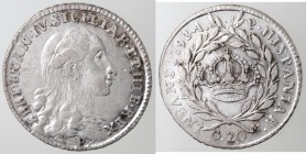 Napoli. Ferdinando IV. 1759-1799. Tarì 1793. Ag.