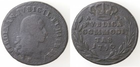Napoli. Ferdinando IV. 1759-1799. Pubblica 1790 A P. Ae.