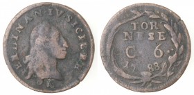 Napoli. Ferdinando IV. 1759-1798. 6 Cavalli 1788. Ae.