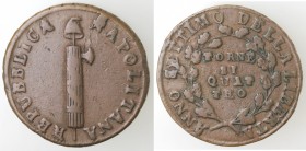 Napoli. Repubblica Napoletana. 1799. 4 Tornesi. Ae.