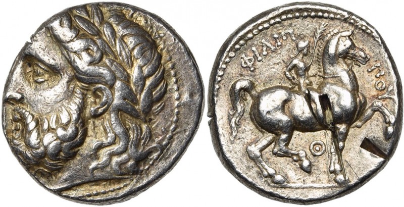 ROYAUME DE MACEDOINE, Philippe II (359-336), AR tétradrachme, 323-315 av. J.-C.,...