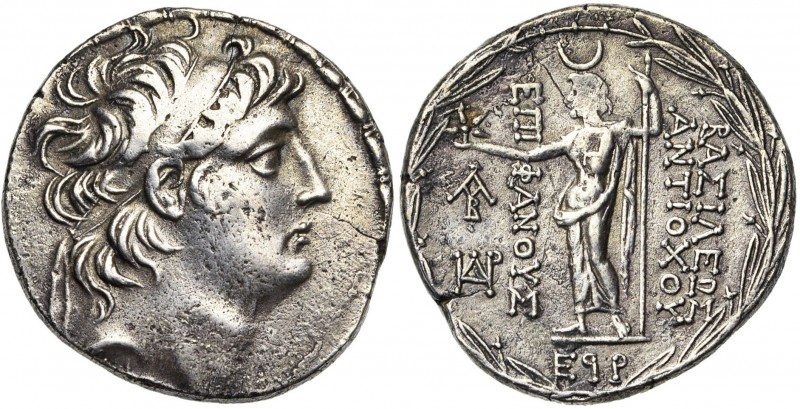 ROYAUME SELEUCIDE, Antiochos VIII Grypous, 1er règne (121-114), AR tétradrachme,...