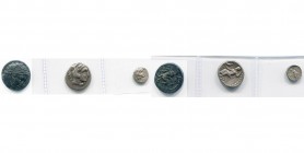 ROYAUME DE MACEDOINE, lot de 3 p.: Philippe II, bronze, T. à d./Cavalier au galop à d.; Alexandre III, drachme, Lampsaque, T. d''Héraclès à d./Zeus aé...