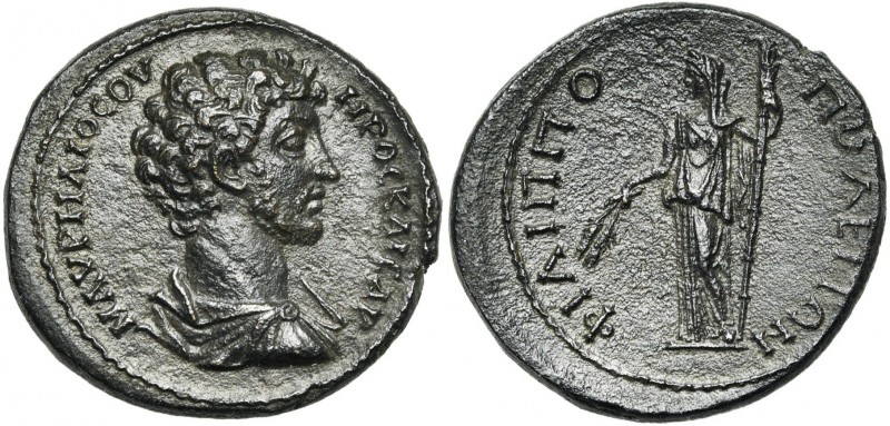 THRACE, PHILIPPOPOLIS, Marc Aurèle (161-180), AE bronze. D/ B. dr. à d. R/ Démét...